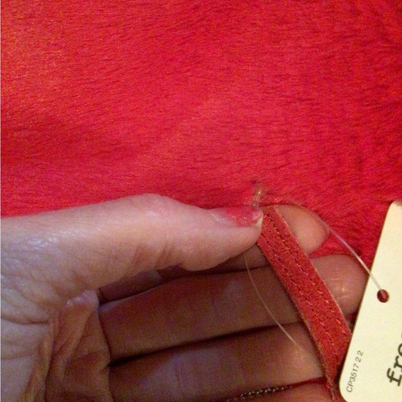 NEW! Free people cherry faux fur zippy clutch - Picture 2 of 10